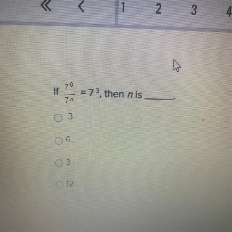 If 7 9/7 n=7 3 then n is___-example-1