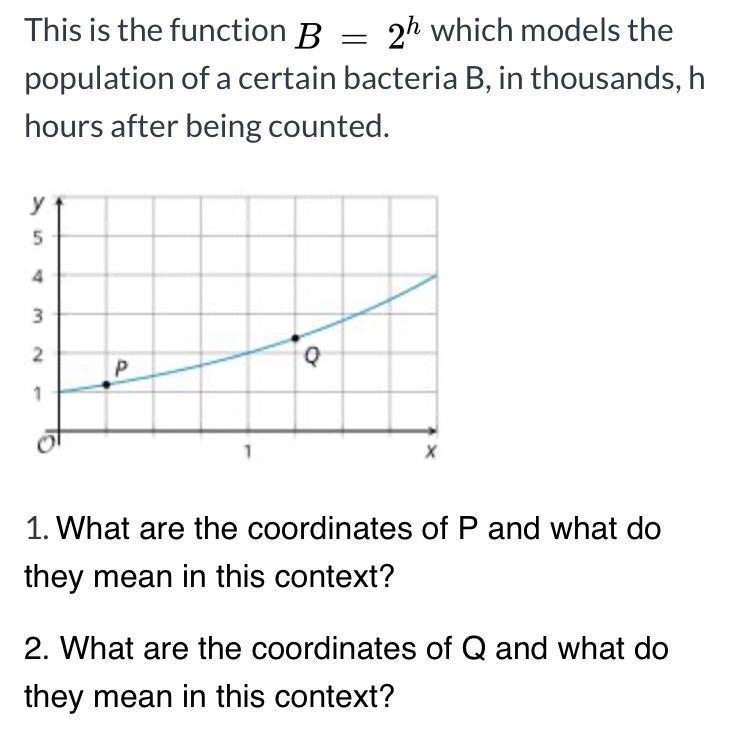 1. What are the coordinates of P and what do they mean in this context? 2. What are-example-1