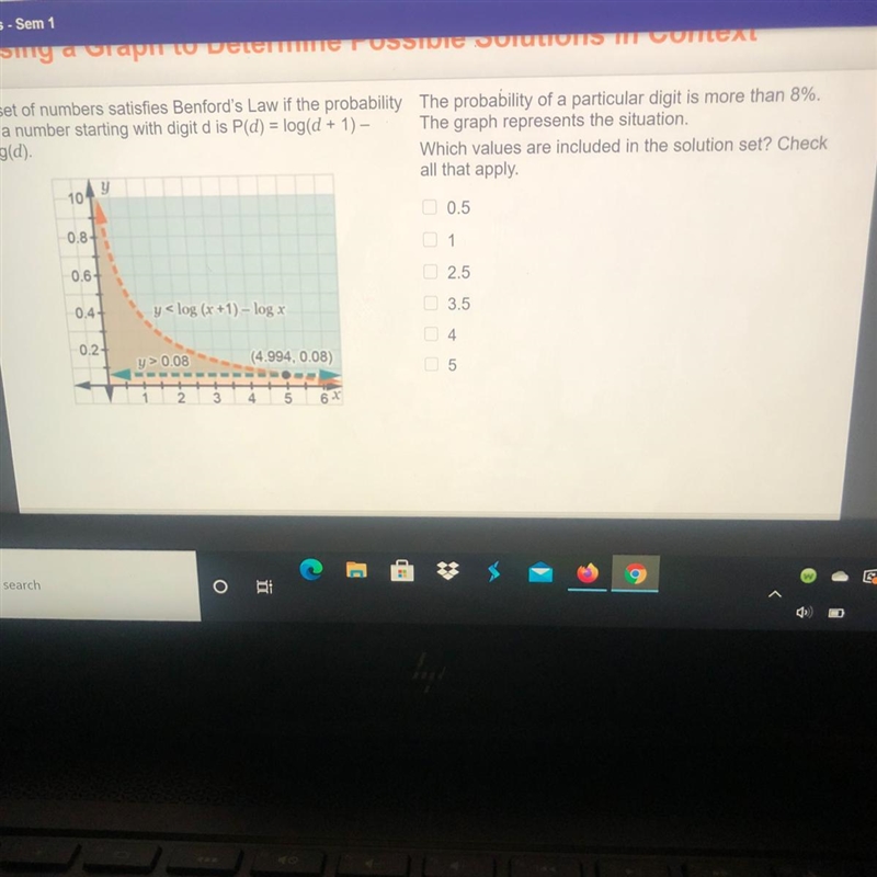 Instead of numbers satisfies Binfords law if the probability of a number starting-example-1