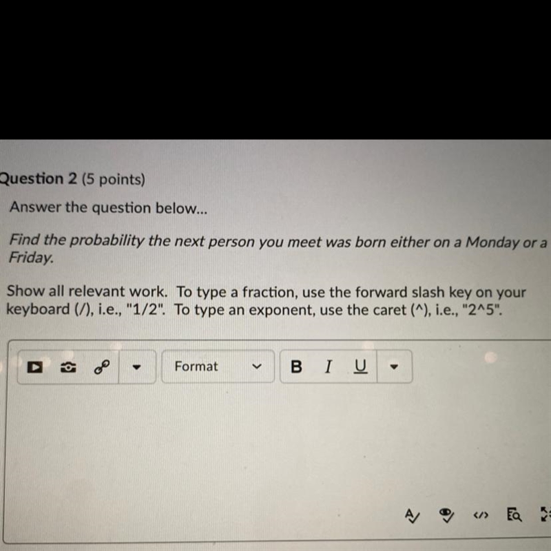 Find the probability the next person you meet was born either on a Monday or a Friday-example-1