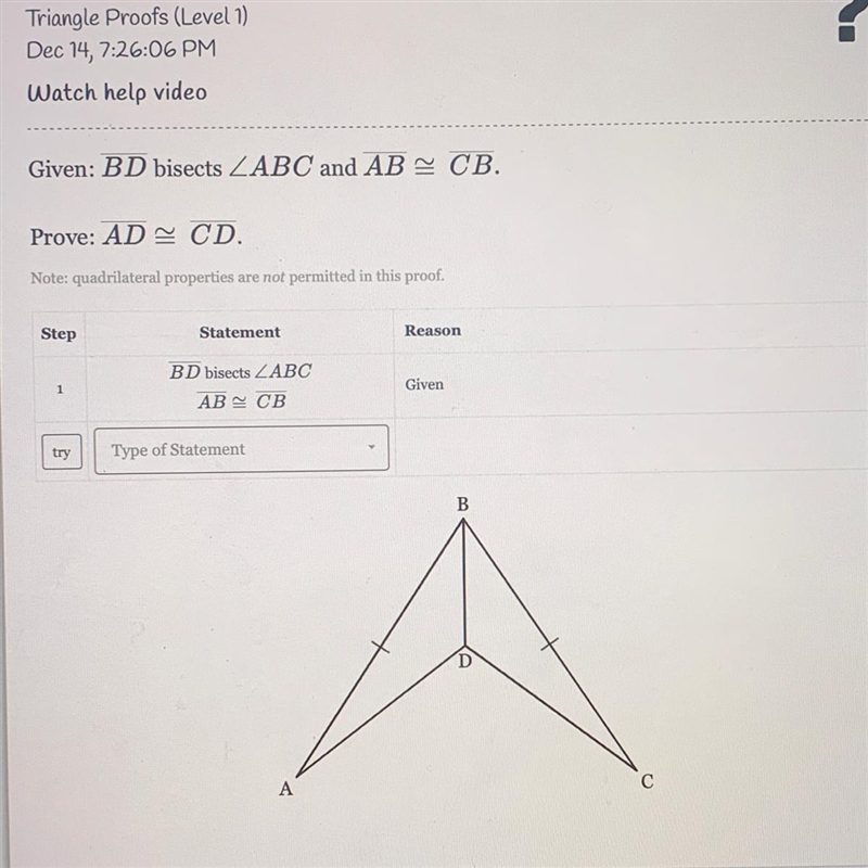 Two column triangle proof.-example-1