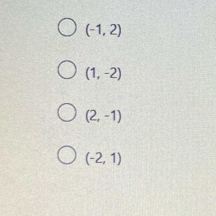 Which ordered pair is the solution to this system of equations? 2y= 6x + 10 y= 2x-example-1