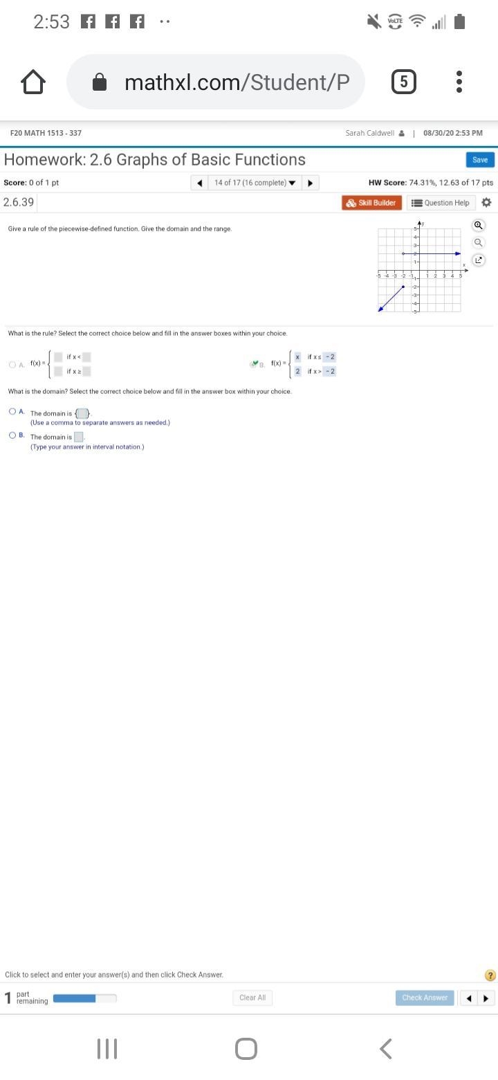 College precalc! If you could help me with range, too, that's be great.-example-1