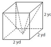 Help 80 points A concrete planter is formed from a square-based pyramid that was inverted-example-1