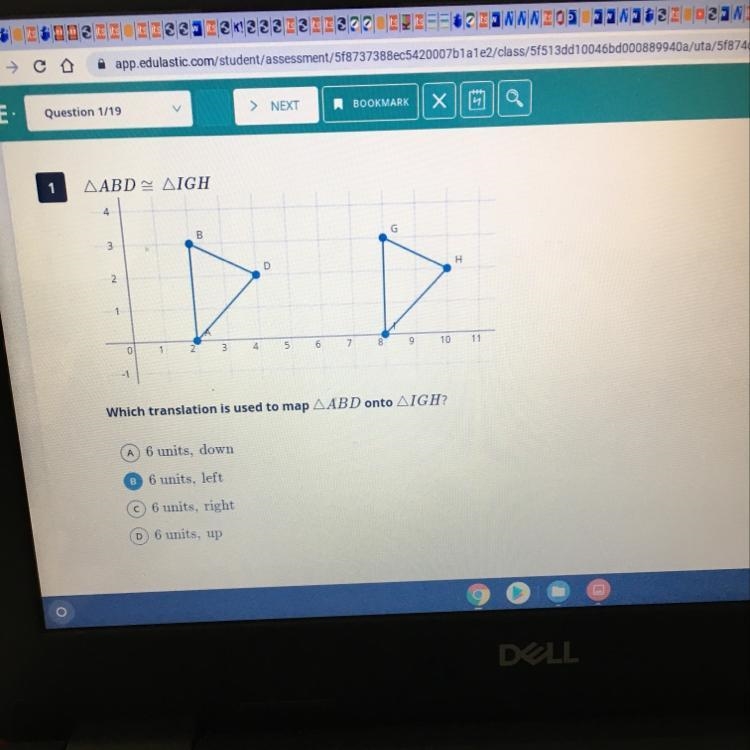 Which translation is used to map triangle ABd onto triangle IGH?-example-1