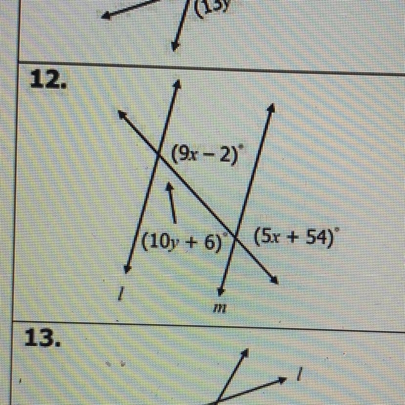 Find the value of each missing variable?-example-1