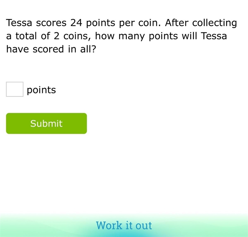 Pls can y’all tell me how many points will Tessa have scored in all ?-example-1