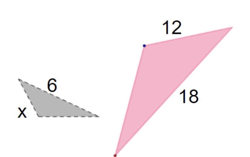 The following shapes are similar find the missing side length a 2 b 3 c 4 d 5-example-1