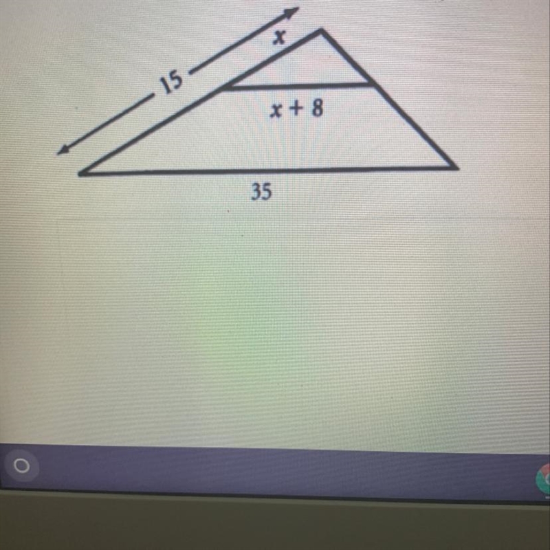 Find out the unknown length. Please i really need help on this one really bad...-example-1