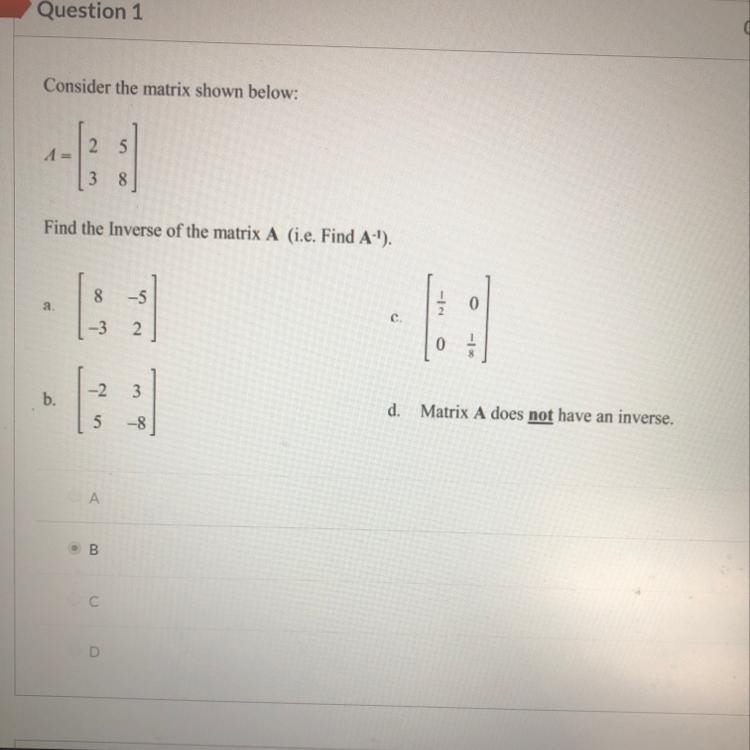 Consider the matrix shown below:-example-1