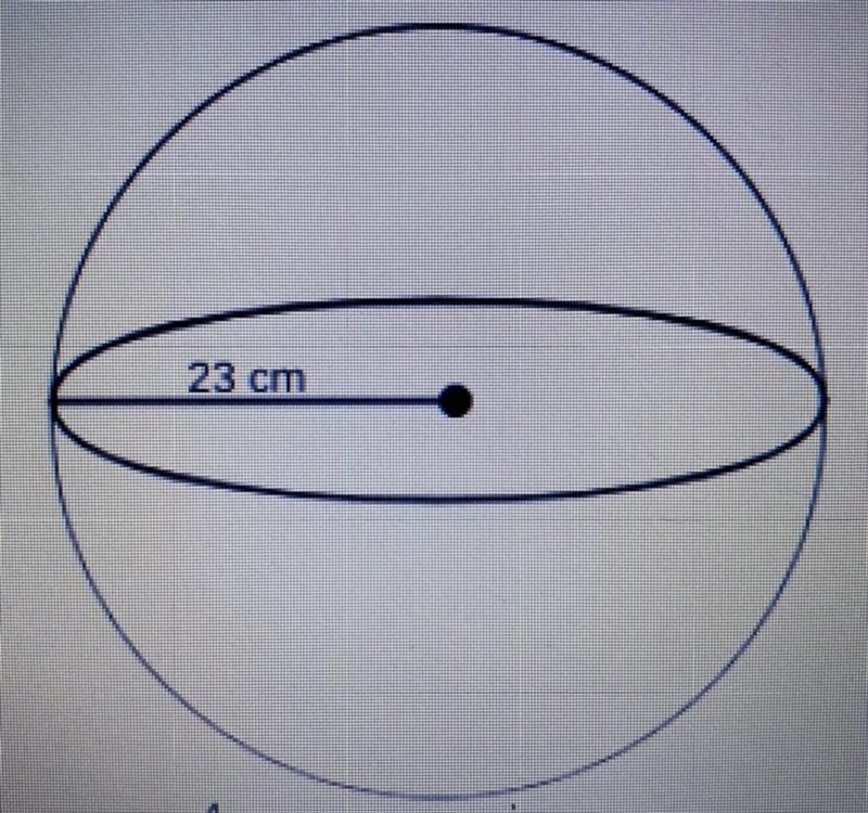 Calculate the volume (V) of the sphere. if necessary, round your answer to the nearest-example-1