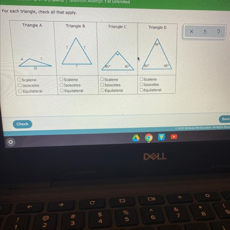 HELP PLEASE!!!!!! Scalene Isosceles Equilateral-example-1