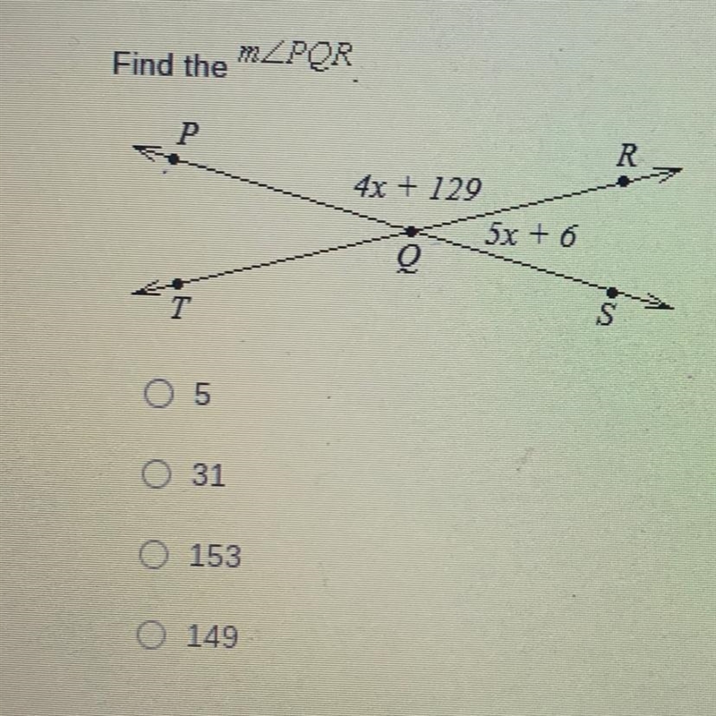 Find the angle PQR [Geometry]-example-1