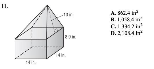 Find surface area pls! or ill fail :( SHOW WORK-example-1