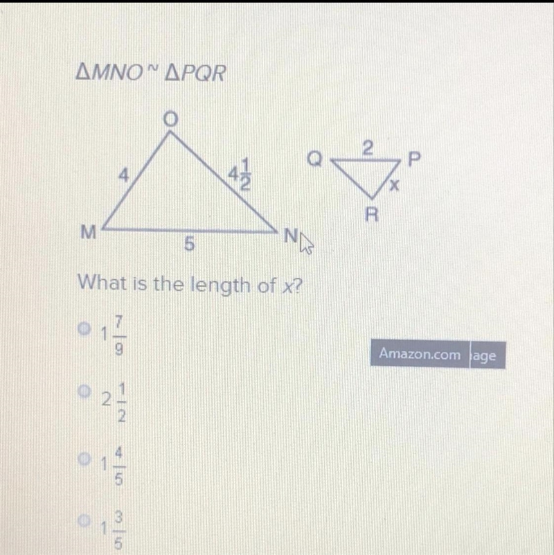 PLEASE HELP ?? What is the length of x?-example-1