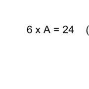 6x A = 24 show your work-example-1