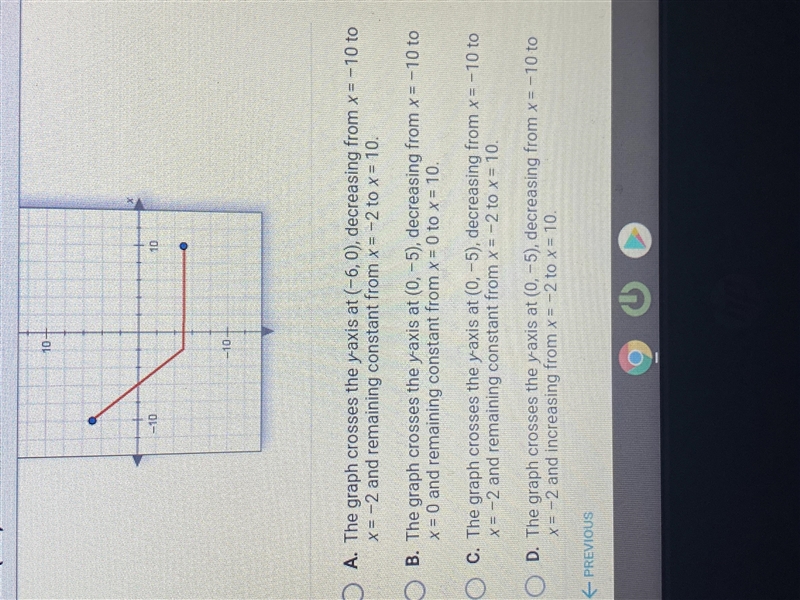 What statement describes the graph?-example-1