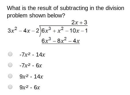 What is the result of subtracting in the division problem shown below?-example-1