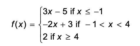 Please help Graph the piecewise function.-example-1