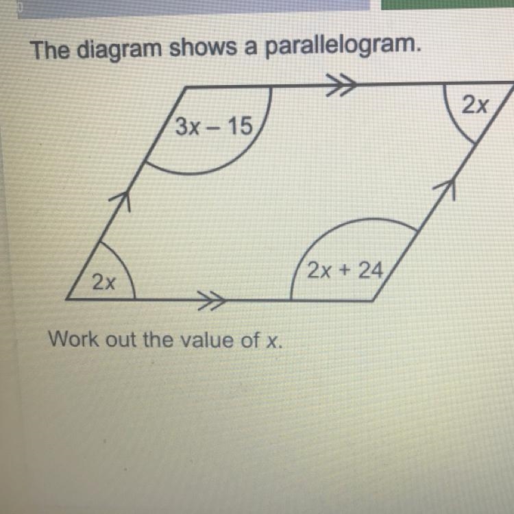 Work out the value of X-example-1