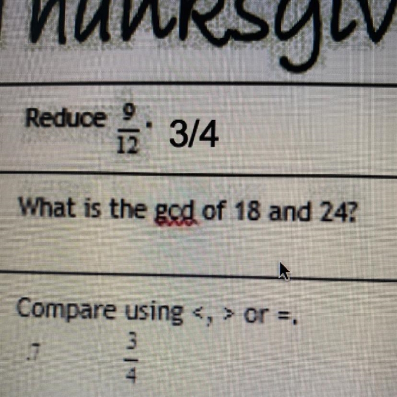 What is the GDC of 18 and 24? Help ASAP plsplspls !! :)-example-1