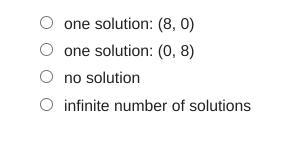 How many solutions does this linear system have? y=-1/2x+4 x+2y=-8-example-1