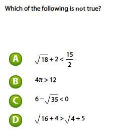 Which of the following is NOT true?-example-1