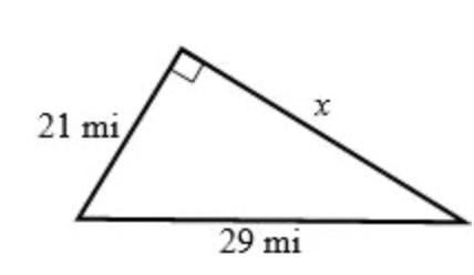 Find x in each triangle-example-1