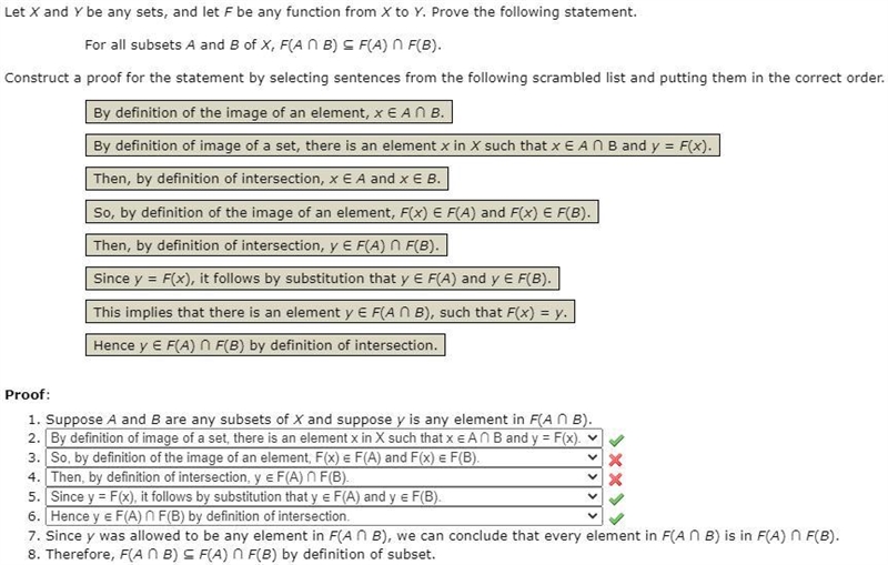 What is the correct answer to the following blanks to prove that for all subsets A-example-1