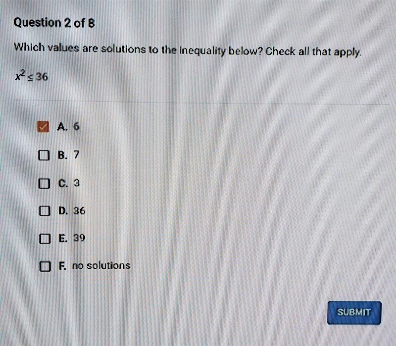 What values are solutions to the inequality?​-example-1