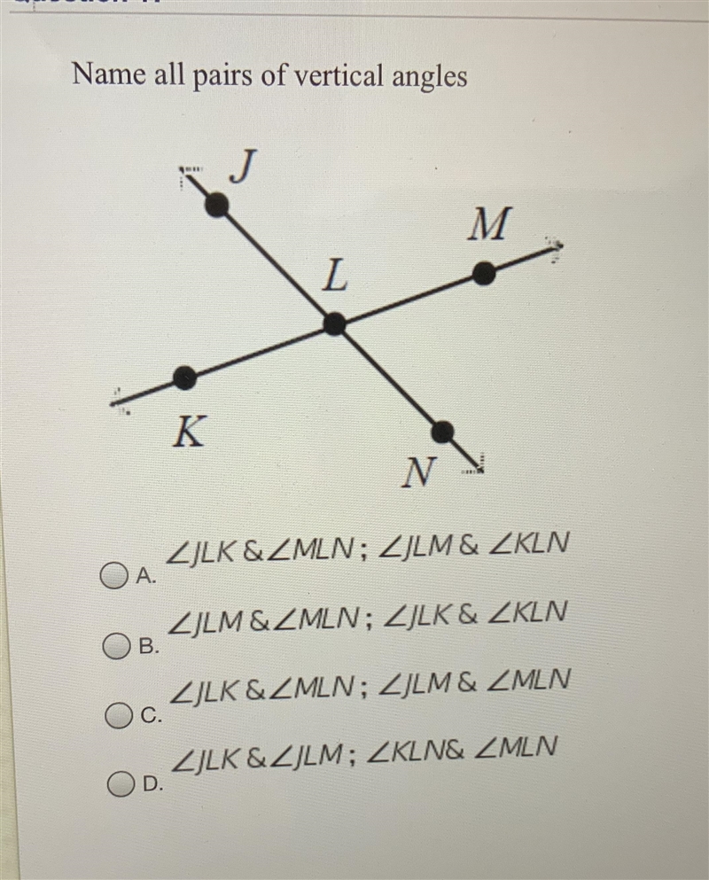 Can anyone help with the vertical angles-example-1