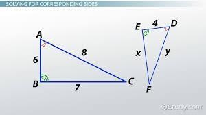 Determine the length of x and y. Round your answer to the nearest tenth, if necessary-example-1