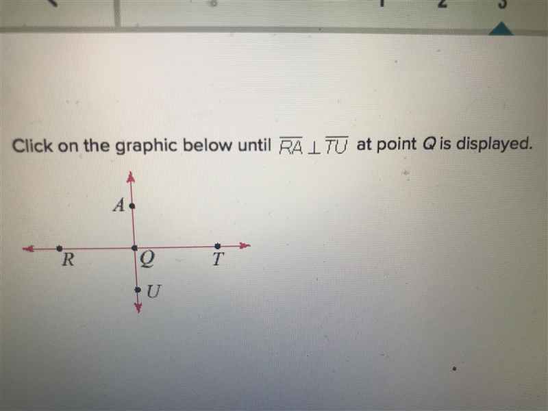 Click on the graphic below until RA TU at point Q is displayed. Plzzzzz help-example-1