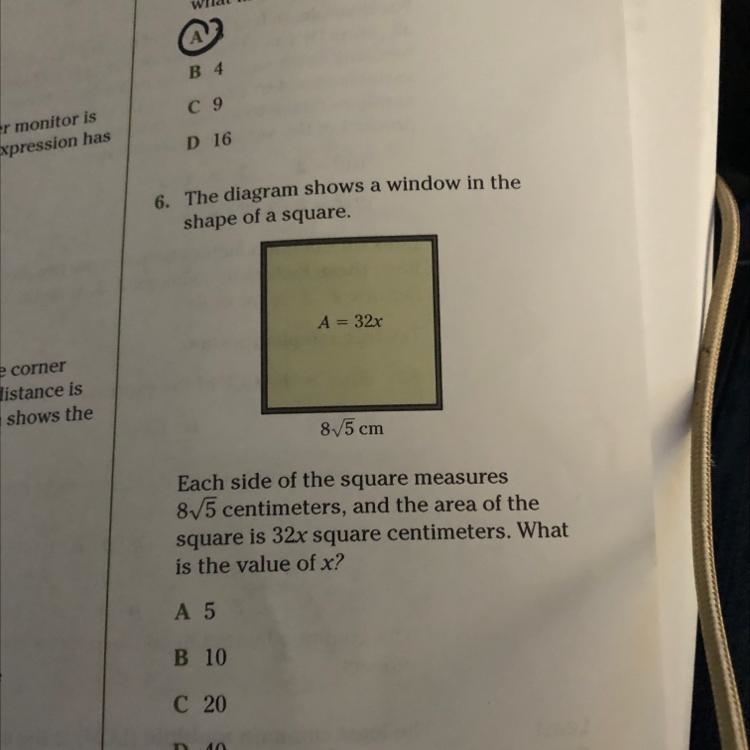 The.diagram.shows a window in the shape of a square. Each side of the square measures-example-1