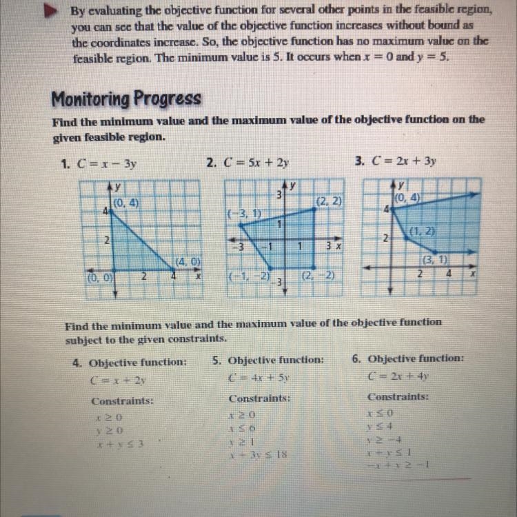 C=5x+2y find the maximum and minimum,show and answer-example-1