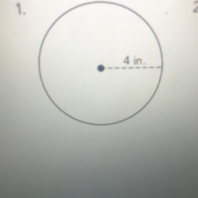 Determine the area of e 1. 4inch-example-1