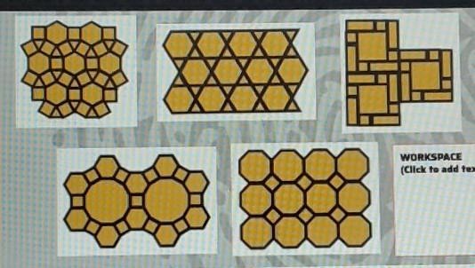 Which one is not a semi-regular tessellation? ​-example-1