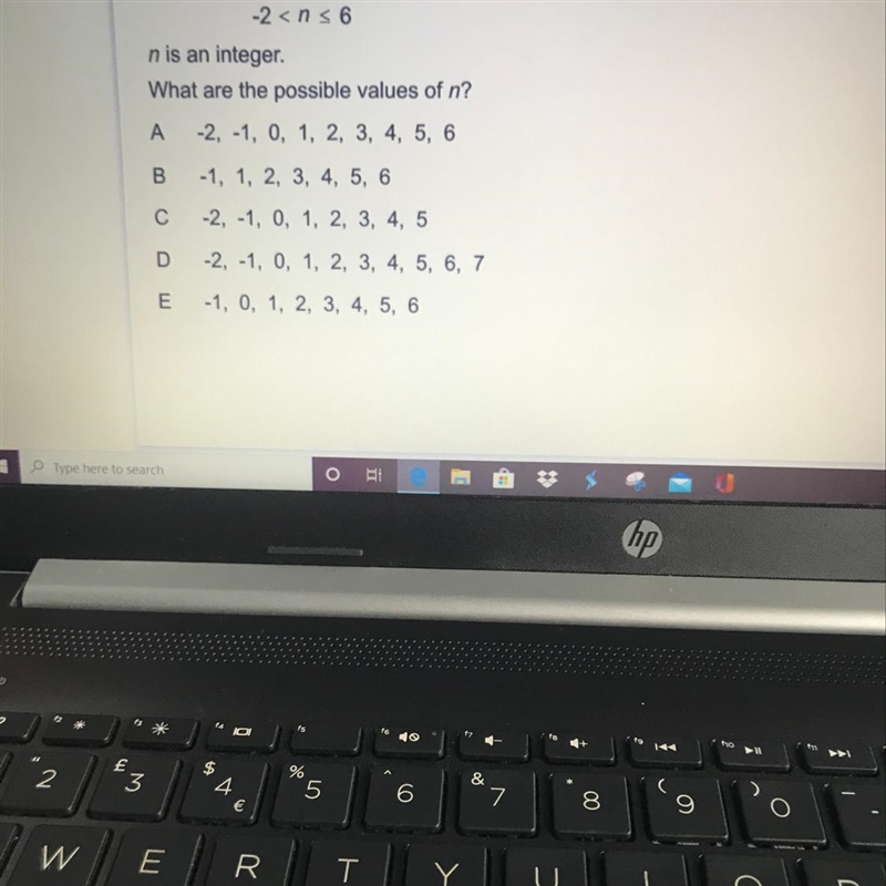 What are the possible values of n-example-1