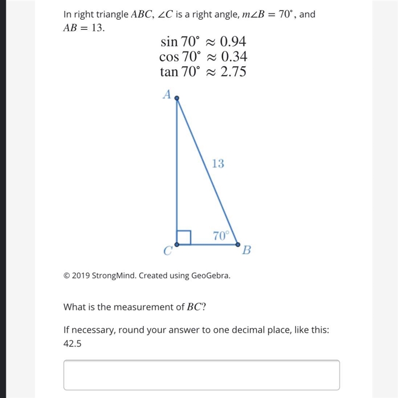 What’s is the correct answer for this?What is the measurement of BC?-example-1