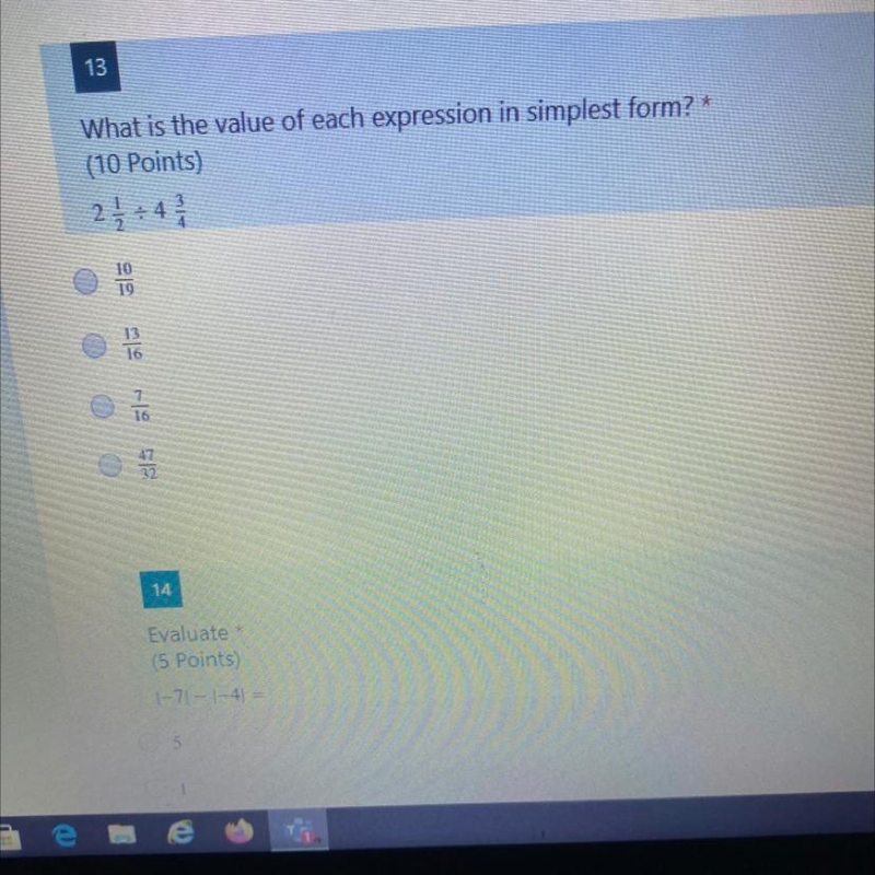 What is the value of each expression in simplest form? 2 1/2 divided by 4 3/4-example-1