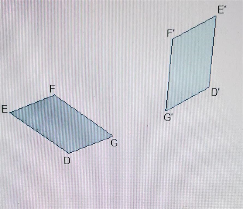 A transformation is shown in the diagram. which transformation is shown? quadrilateral-example-1