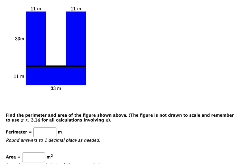 Find the perimeter of the figure shown below. Can you please explain how to do this-example-1