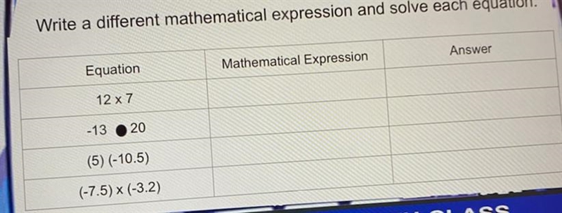 Write a different mathematical PLEASE HELP ASAP ITS DUE TODAY PLEASE❤️❤️expression-example-1