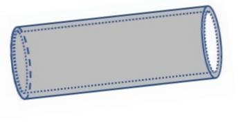 A 4-foot long steel pipe consists of two concentric cylinders, with the inner cylinder-example-1