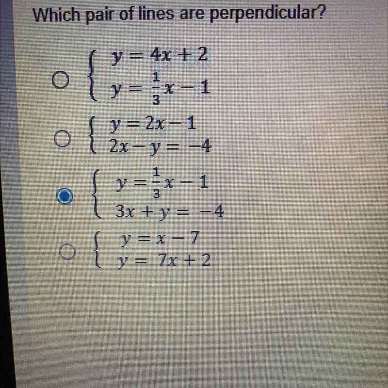 Which pair of lines are perpendicular-example-1