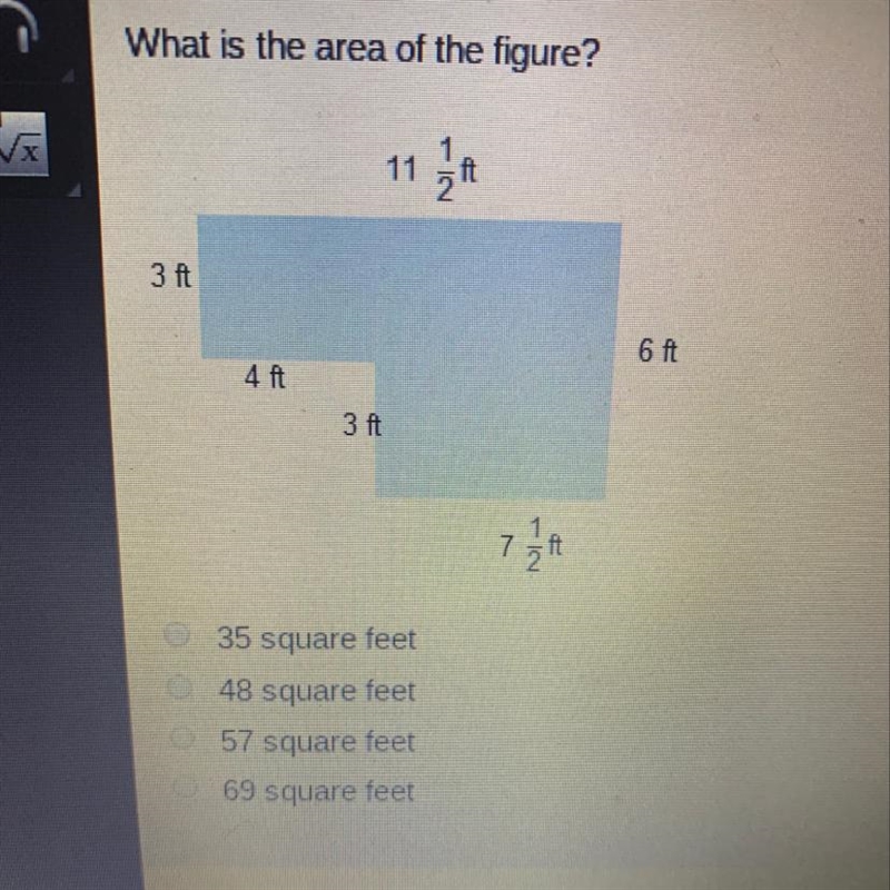 What is the area of the figure-example-1