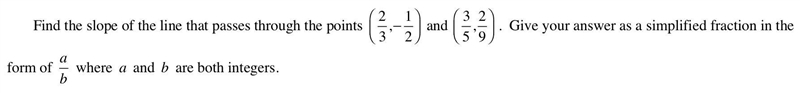 What is the slope Of the line that passes through the points in the picture?-example-1