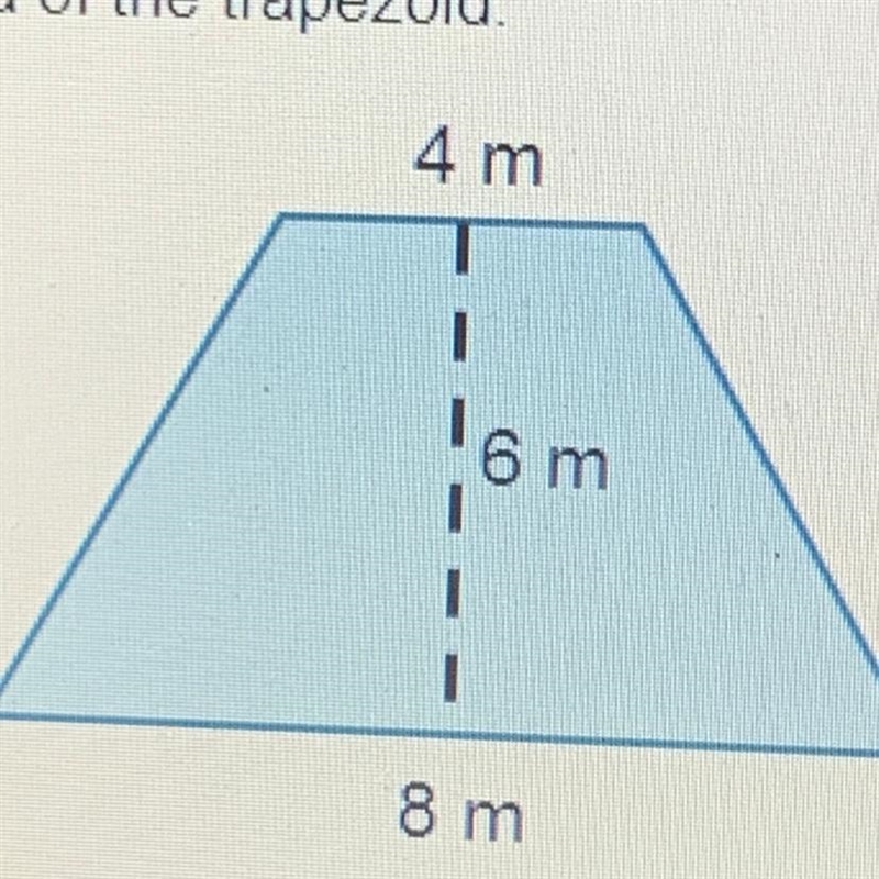 Help! Can someone find the area of this trapezoid?-example-1