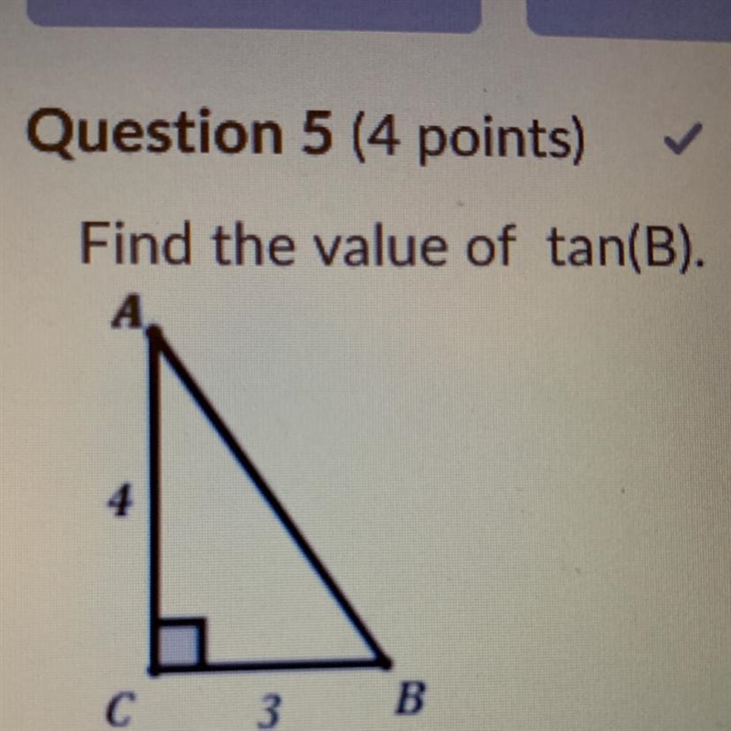 Find the value of tan(B) please help quickly-example-1