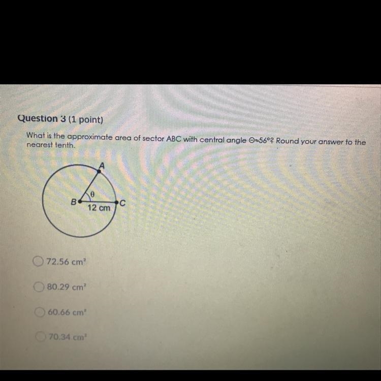 PLZ CHECK MY ANSWER. Round your answer to the nearest tenth. I chose D. A: 72.56 cm-example-1